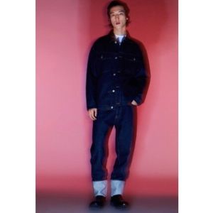 Zara CUFFED STRAIGHT FIT JEANS Indigo 29